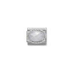 Composable Classic Link In Silver With White Jade