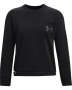 Women's Ua Rival Fleece Mesh Crew - Black / Sm
