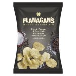 Flanagan's Moreish Irish Blarney Black Pepper & Sea Salt Flavoured Kettle Fried Chips 125G