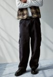 Baggy Fit Cargo Trousers - Black