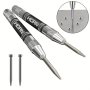 1PC Super Strong Alloy Tungsten Steel Tip Automatic Center Punch - Adjustable Spring Loaded Metal Drill Tool For Woodworking And Marking