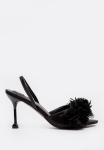 Sonia Leather Court Heel - Black
