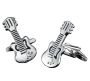 Silver Guitar Cufflinks