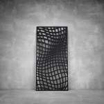 Laser Cut Screen - Design 049 - 1040 X 535 X 20 Matt Black Indoor
