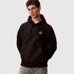 Calvin Klein Mens Premium Fleece Matchbox Hoodie In Black - Black 2XL