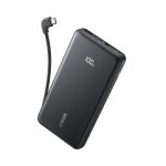 ANKER Power Bank 10000MAH 22.5W With Built-in Type-c Cable Black