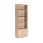 - Rampu 2 Door 4 Shelf Bookcase - Oak