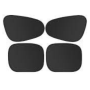 4PCS 35CM X 44-48CM Car Window Sunshade & Barrier - Foldable Car Sunblock