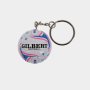 Gilbert MINI Keyring Netball Wht/mul