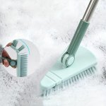 1PC Floor Scrub Brush Shower Scrubber Cleaning Bath Tub And Tile Scrubber Brush Long Handle Detachable Stiff Bristles For Cleani