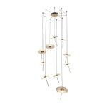 Dandelion LED Glass Chandelier Light Large