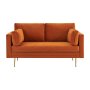 Paige 2 Seater Sofa Orange