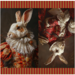 Printed Runner Victorian Rabbit