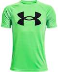 Boys' Ua Tech Big Logo Short Sleeve - Stadium Green Ymd