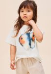 X Rop Van Mierlo: Animal-motif T-Shirt - White & Butterfly