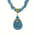 Bohemian Vintage Cardamom Teardrop Necklace For Women Retro Style Pendant Perfect Gift For Friends And Party Wear Boho Chic Jewe