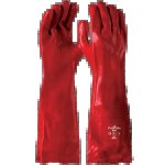 Pvc Red Glove Open Cuff 40CM