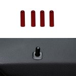 4 In 1 Car Door Latch Pin Door Screw Knob Cap Cover Trim For Bmw F10 Left Driving Red