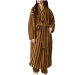 Stripes Plush Robes For Women Soft Fuzzy Warm Fleece Bathrobe Shaggy Warm Nightgown With Pockets Long Spa Robe Purple