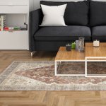 Softweave Printed Carpet Harvest Rust - Large 200 X 300CM