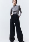 Turtleneck Thong Body - Dark Grey