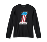 Men’s 1 Racing Long Sleeve Tee – Black