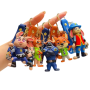 5-PIECE Zootopia Inspired 3D Silicone Keychain Set - Judy & Nick