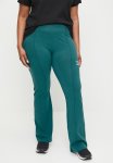 Puma Plus Classics Pintuck Flared Leggings - Cold Green