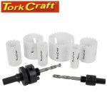 Holesaw Set 9PC In Case Bi-metal 19 22 29 38 44 57MM