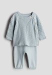 2-PIECE Cotton Set - Light Turquoise