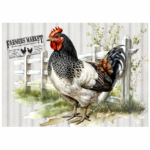Tear Resistant Deco French Chickens