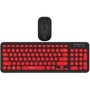 A2000 Jellybean Wireless Keyboard And Mouse Combo Bluetooth Black/red