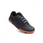 Stamp Lace Flat Mtb Shoes - Black Silver - Gum Outsole UK 13