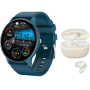 2-IN-1 Smart Watch & Bluetooth Earbuds - Call Health Monitoring