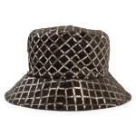 Bronze Velvet Sequins Bucket Hat