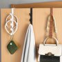 Space-saving Over-the-door Hook Organizer - Multi-purpose Hanger For Clothes Hats & Towels Durable Plastic No Power Needed