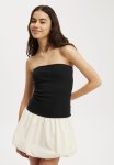 Cotton On Romee Tube MINI Dress - Black buttermilk