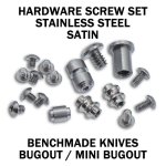 Satin Stainless Replacement Hardware Screw Kit For Benchmade Bugout MINI Bugout And Bailout
