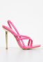 Footwork Pluto Barely There Stiletto Heel - Pink