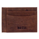 Bossi Boabab Cardholder Goat Oily Hunter - Dark Brown
