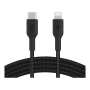 Belkin 2M Boostcharge Braided Usb-c To Lightning Cable Black CAB004BT2MBK