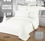 Simon Baker 300TC 100% Egyptian Cotton Oxford Satin Stitched Pillowcase Cream Various Sizes - Cream / Continental 1 Piece 80CM X 80CM