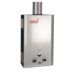 Totai 12L Battery Ignition Gas Water Heater - Low Water Pressure Silver