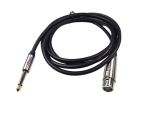 5M Xlr Female To 6.35MM Male Microphone Cable Audio Connection