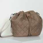 Puffer Quilt Sling Bag - Tan