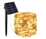 Solar Waterproof Fairy Light 10M - Warm White