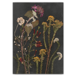 Night Garden 7 Art Print - A1 Framed Canvas With Natural Wood Frame