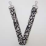 Jaggered Tote Bag Straps Silver Metal - White
