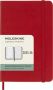 Moleskine 2026 18M Scarlet Red Pocket Weekly Hard