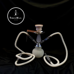12" Inch Pumpkin Baby Shisha Hookah 2 Hose Smoking Pipe